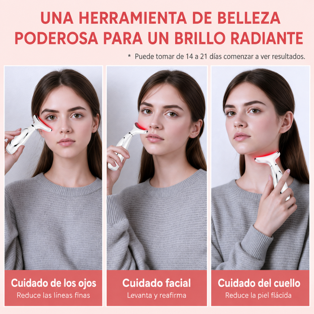 Masajeador Facial LED Antiedad
