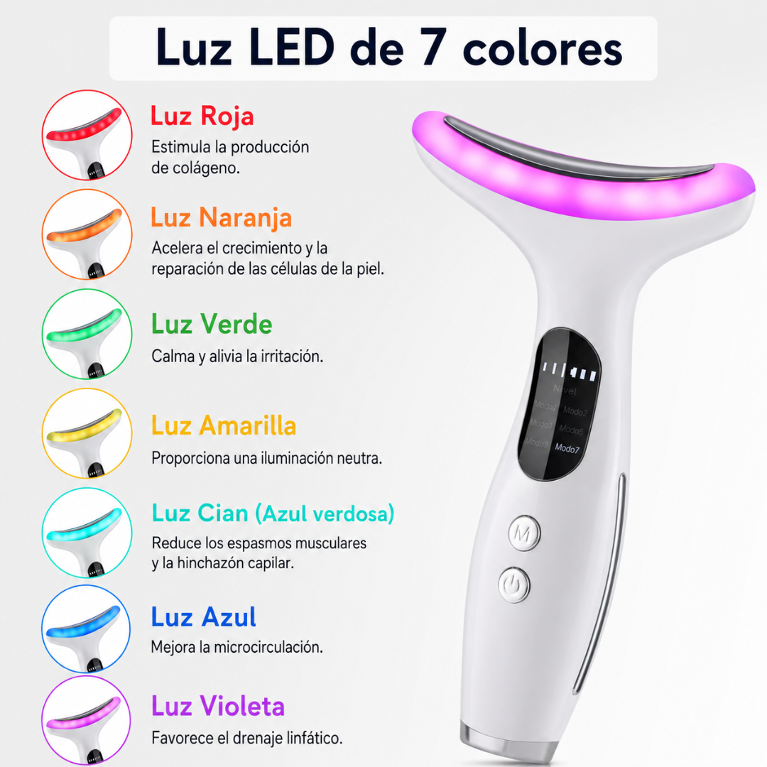 Masajeador Facial LED Antiedad